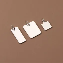 1pc/lot 925 Sterling Silver Fashion Glossy Geometry Charms Entire S925 Silver Circle Pendants DIY Jewelry Accessories Fancy Gift