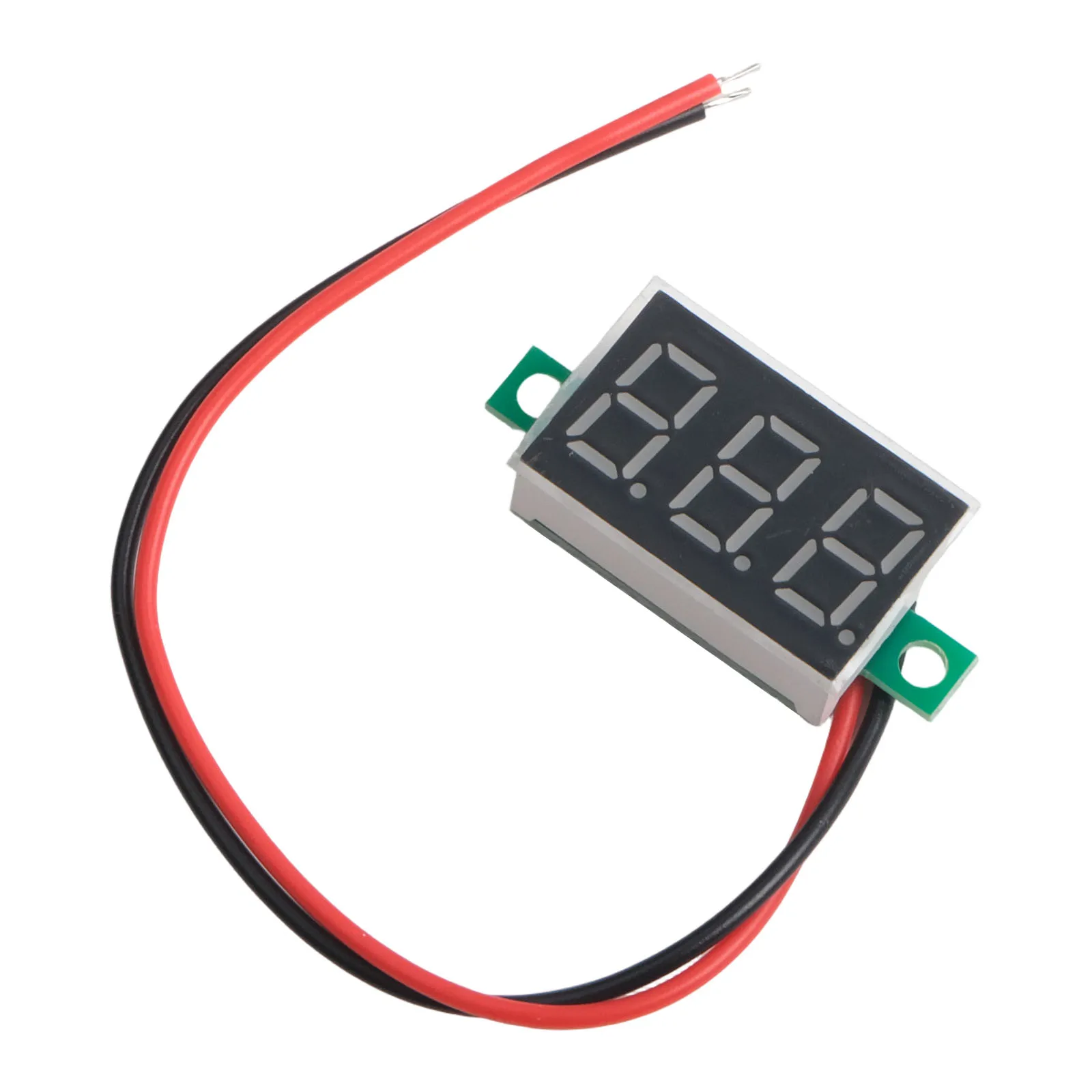 1pc LED Voltage Table 0.36 Inch 2-Line DC Voltage Table Red Blue Green DC4.5-30V Voltmeter Three -bit LED Digital Tube Tool