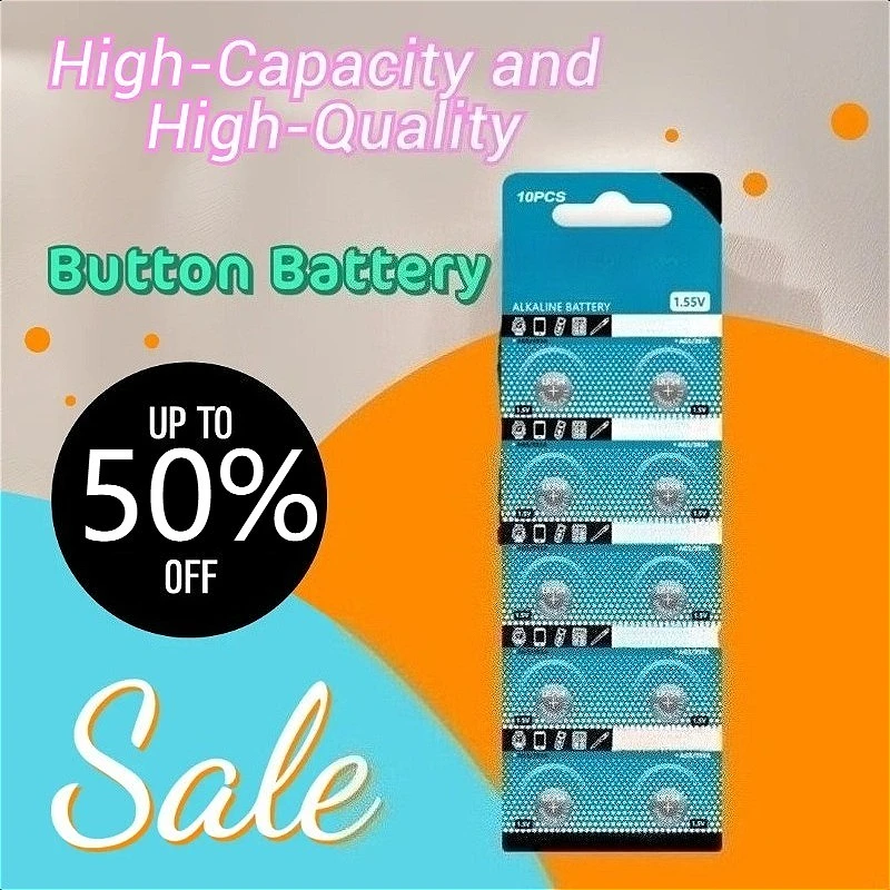 

1.55V Zinc Manganese High-Capacity and High-Quality Button Battery LR754