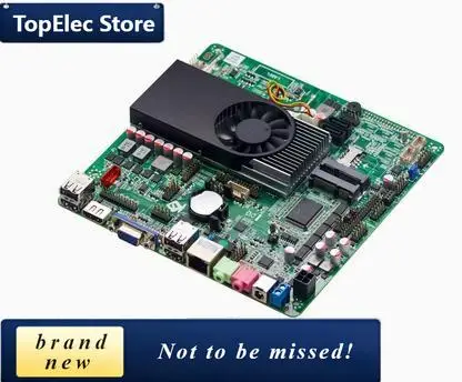 TopElec I5-3317u I5-3210M Mini-ITX Motherboard Core CPU IPC SBC Embedded Ultra-thin Mainboard With 6*COM LAN LPT PS/2 DC-12V DDR