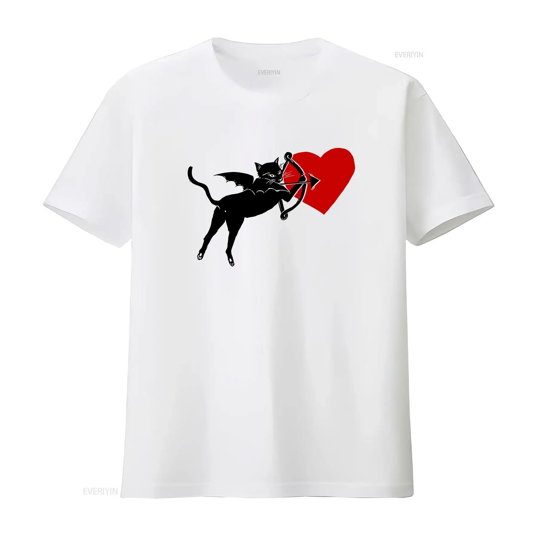 عيد الحب الخفافيش القط إيروس اليونانية القديمة إله الحب أفضل بائع تي شيرت الموسيقى الرجعية كول 8667 خمر غسلها للجنسين أوم