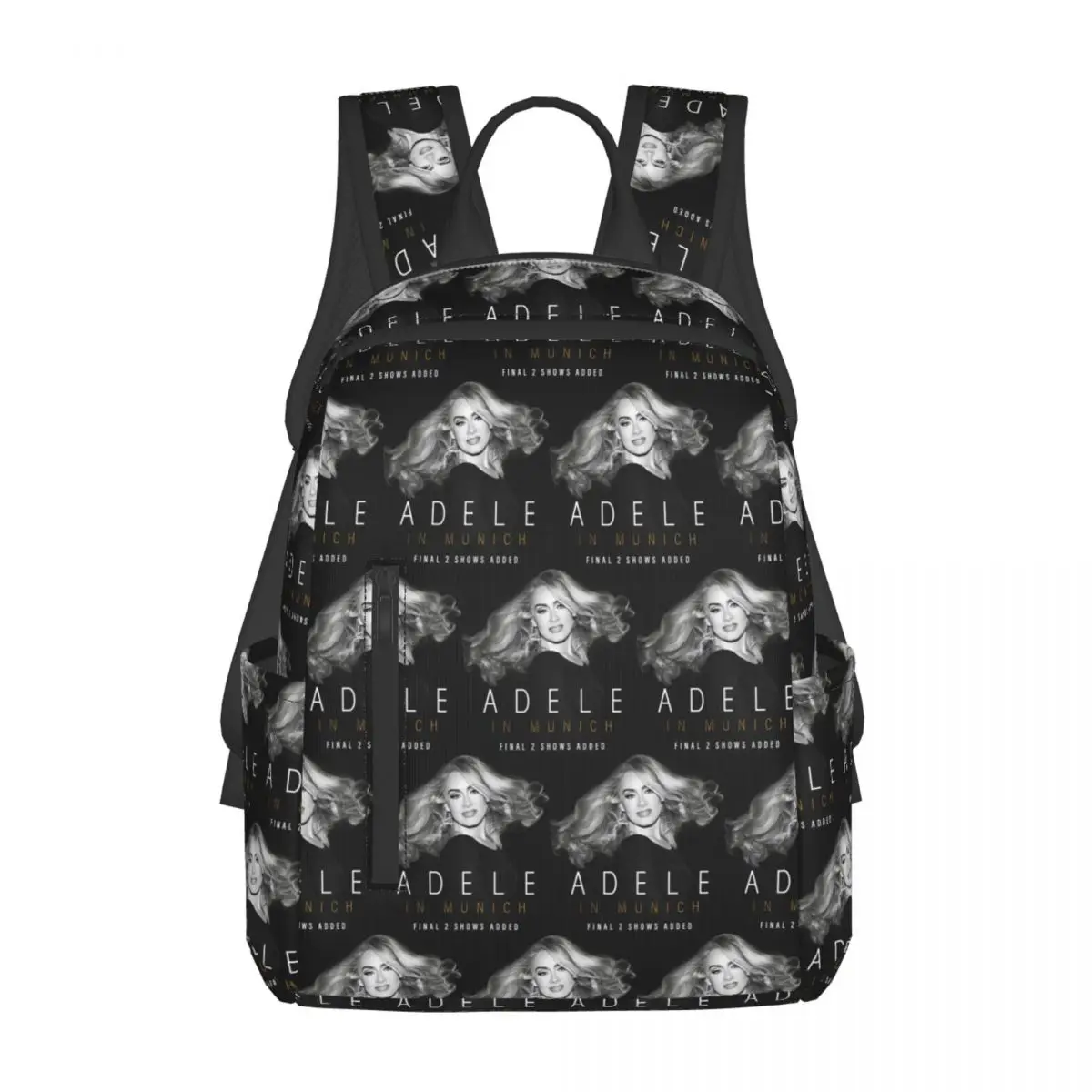 

Cool Singer Adele Tour 2024 Music Album Backpack Daypack Kids BookBag School Bag Shoulder Bags for Men Women
