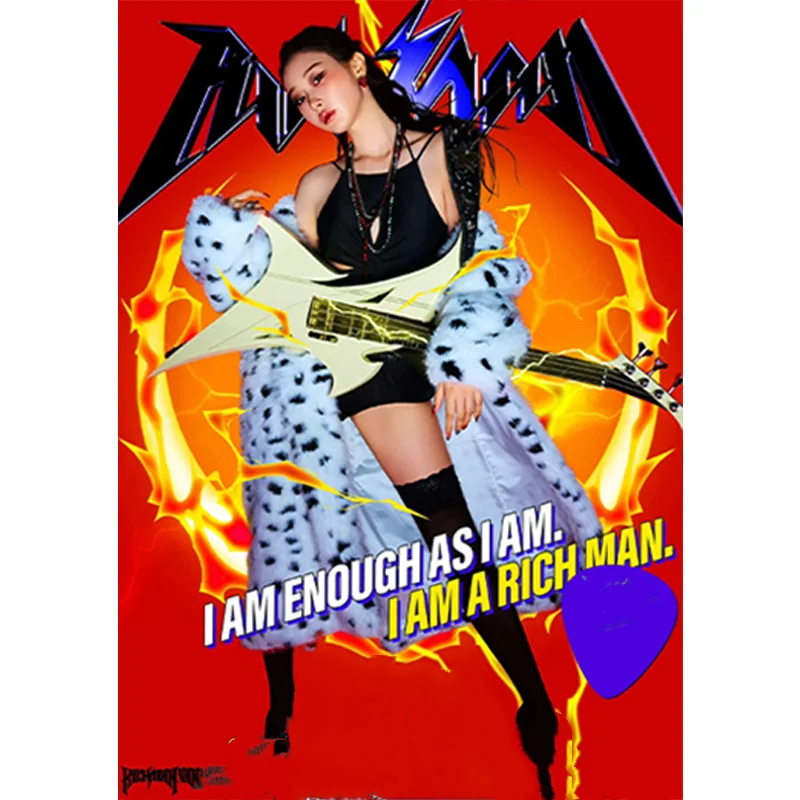 โปสเตอร์อัลบั้มใหม่ของวงเกิร์ลกรุ๊ปเคป๊อป RICH MAN HD โปสเตอร์นิงนิง วินเตอร์ กิเซลล์ คาริน่า สติ๊กเกอร์ติดผนังแบบลอกออกได้ ของตกแต่งสำหรับแฟนคลับ ของขวัญ
