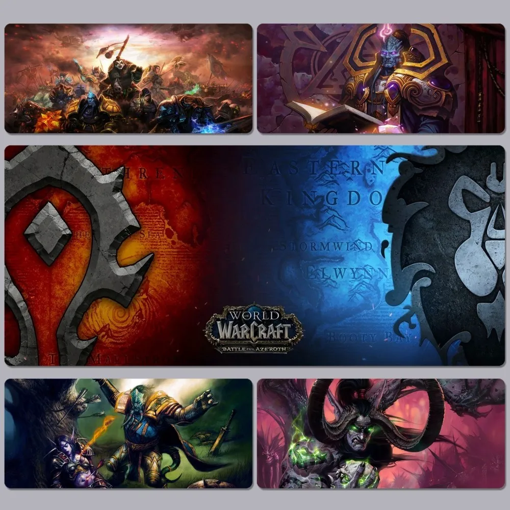 

World Of Warcraft WOW In Stocked Laptop Gaming Mice Mousepad Size For Large Edge Locking Game Keyboard Pad