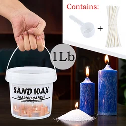 Upgraded Barrels 1Lb/453g Sand Wax DIY Snowflake Candle Sand Cup Making Accessories Wholesale Ice Flower Wax Handcraft Supplies