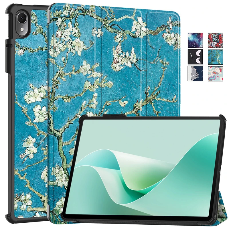 

For Huawei Matepad 11.5 s 11 5 s Case 2024 Tri-fold Leather Painted Stand Smart Case For Etui Huawei Matepad 11.5s Cover Funda