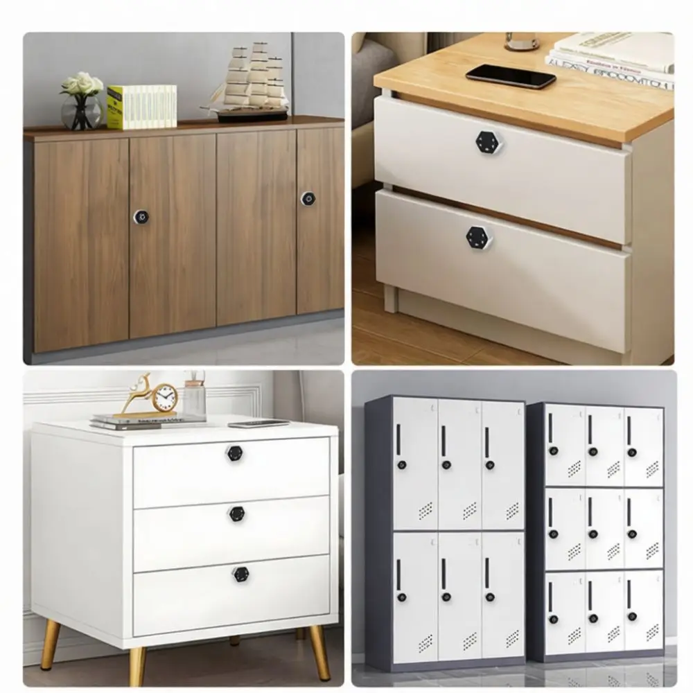 For For Dubei Electronic Biometric Drawer Lock Smart Cabinet Fingerprint Security Keyless Home Office Storage Furniture Access