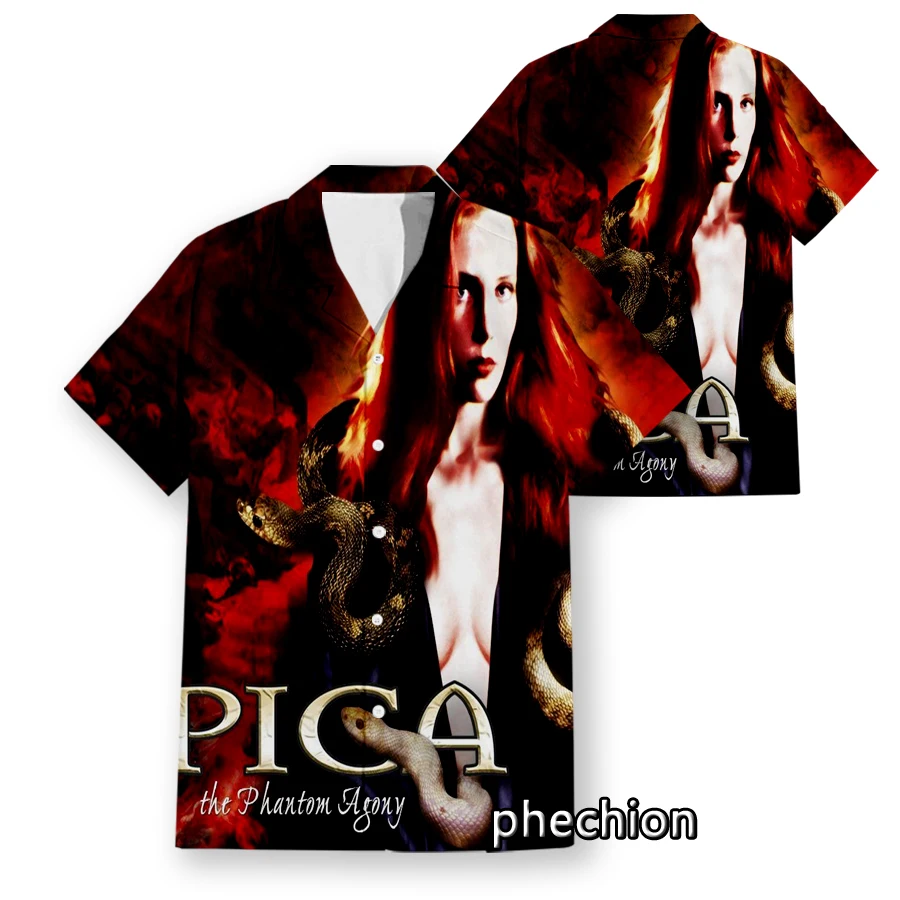 Phechion Hawaiian Short Sleeve Men's Shirt EPICA 3D Printed Casual Shirts Fashion Men Tops W12