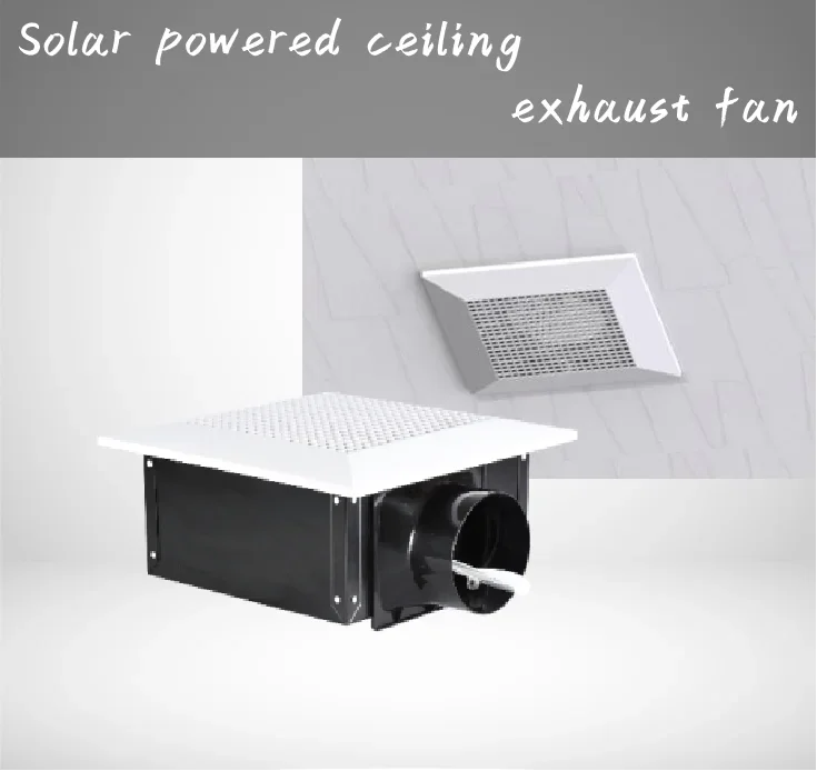 Green Energy Saving 40W DC Solar Powered Ceiling Exhaust Fan Air Vent Centrifugal Exhaust Bathroom Ventilation