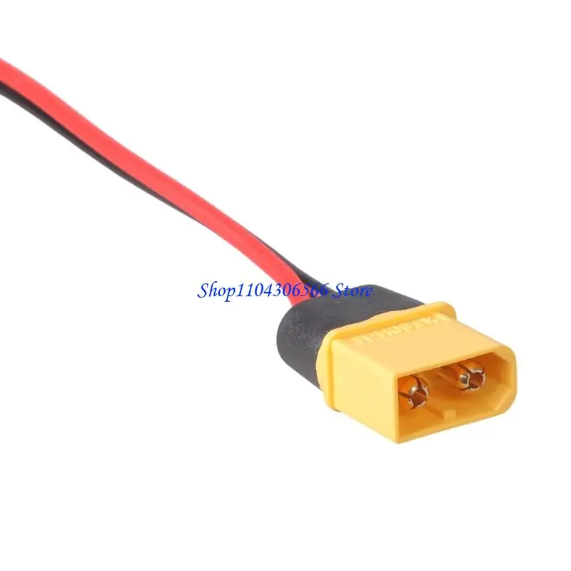 02DD XT60 Plug to 2 Pin Screw Terminal Wire with 26cm/28cm Length Plastic Texture Adapter Cable for Easily Power Connection
