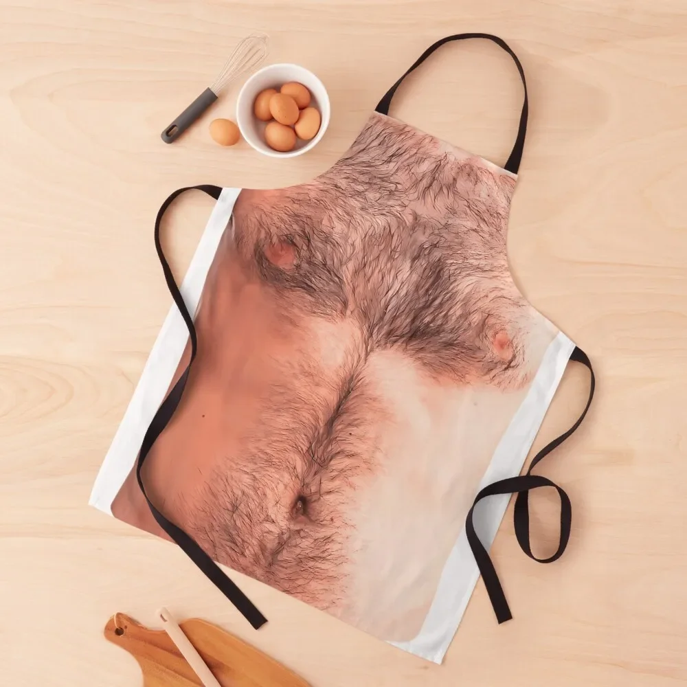 

Hairy Chest Funny Halloween Costume Dad Apron Nursing Kitchenware Men kitchen Apron