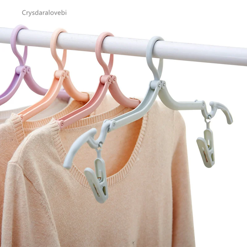 

Multifunctional Clothes Hanger Portable Drying Rack Travel Magic Hanger Adult Plastic Folding Hanger