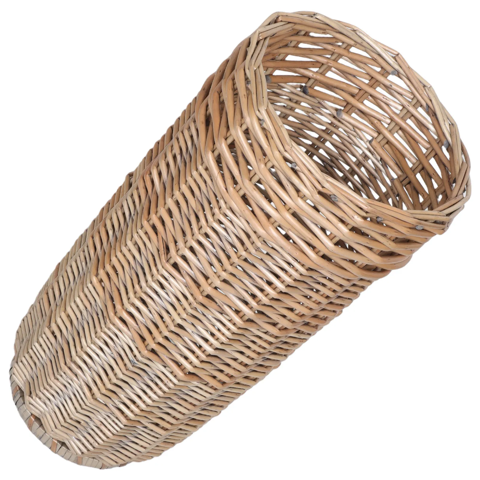 

Decorative Wicker Umbrella Stand Rattan Walking Stick Holder Large Capacity Golf Club Storage Freestanding Entryway Organizer