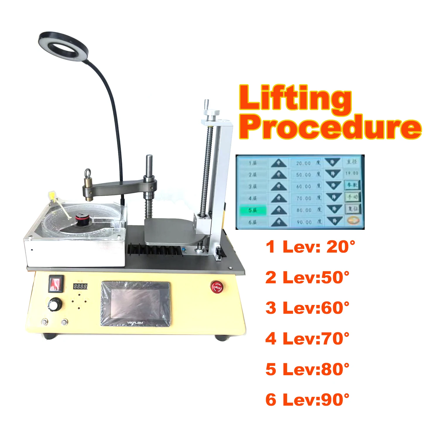 New Arrival Program 550W 6500RPM Metal Gem Faceting Machine for Stone Grinding Polishing and Diamond Cutting Machine