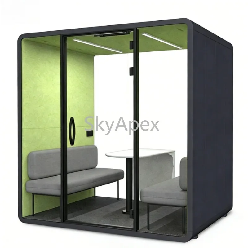 Factory Direct  Sales Mobile Silent Cabin Soundproof  Room Office  Business  Negotiation Room Remote  Meeting Studio Piano  Room