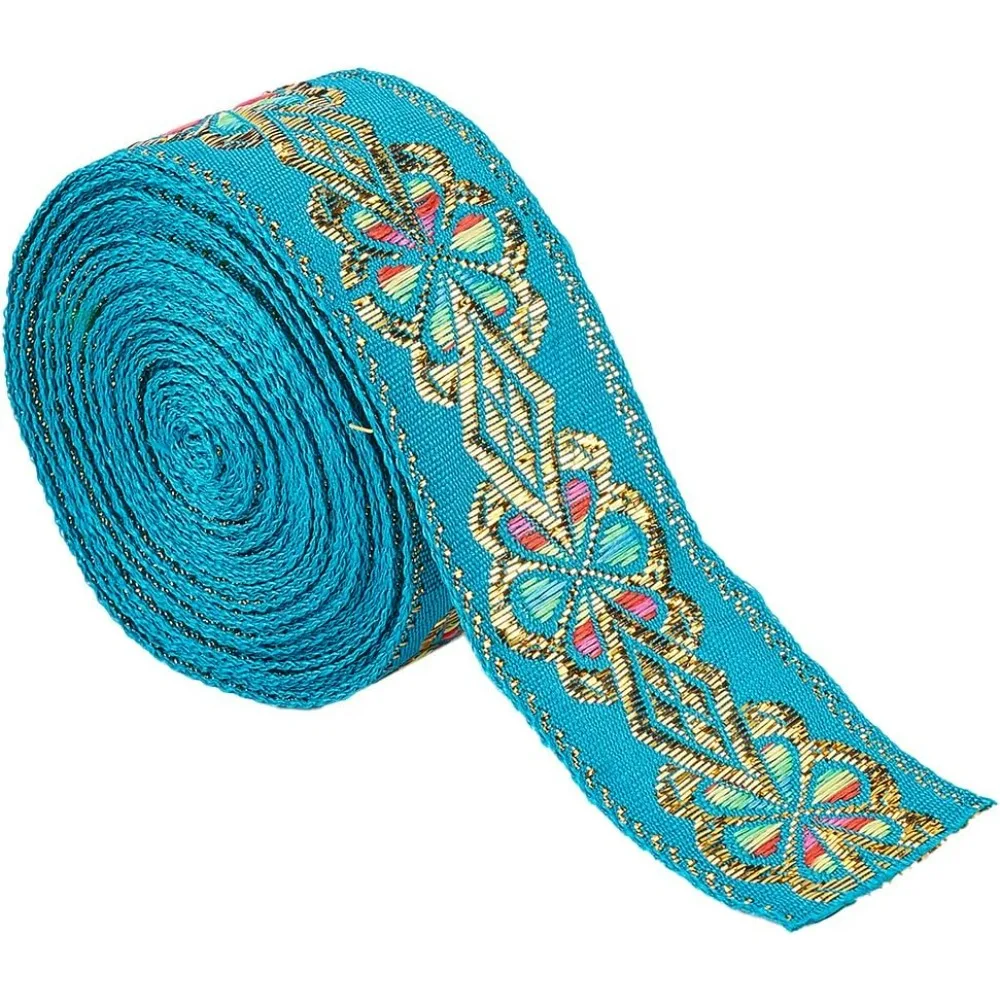 7.7Yds Ethnic Embroidery Lace Ribbon 1.77