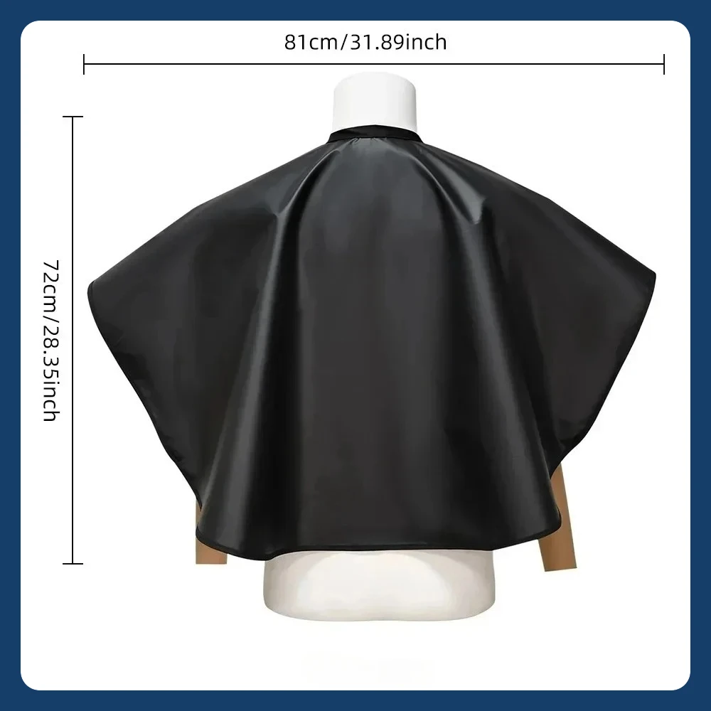 

Hair Dye Tools Short Square Black Waterproof Hairdressing Salon Barber Hair Cutting Cape Cloth Wrap Hairdressing Cape Barber