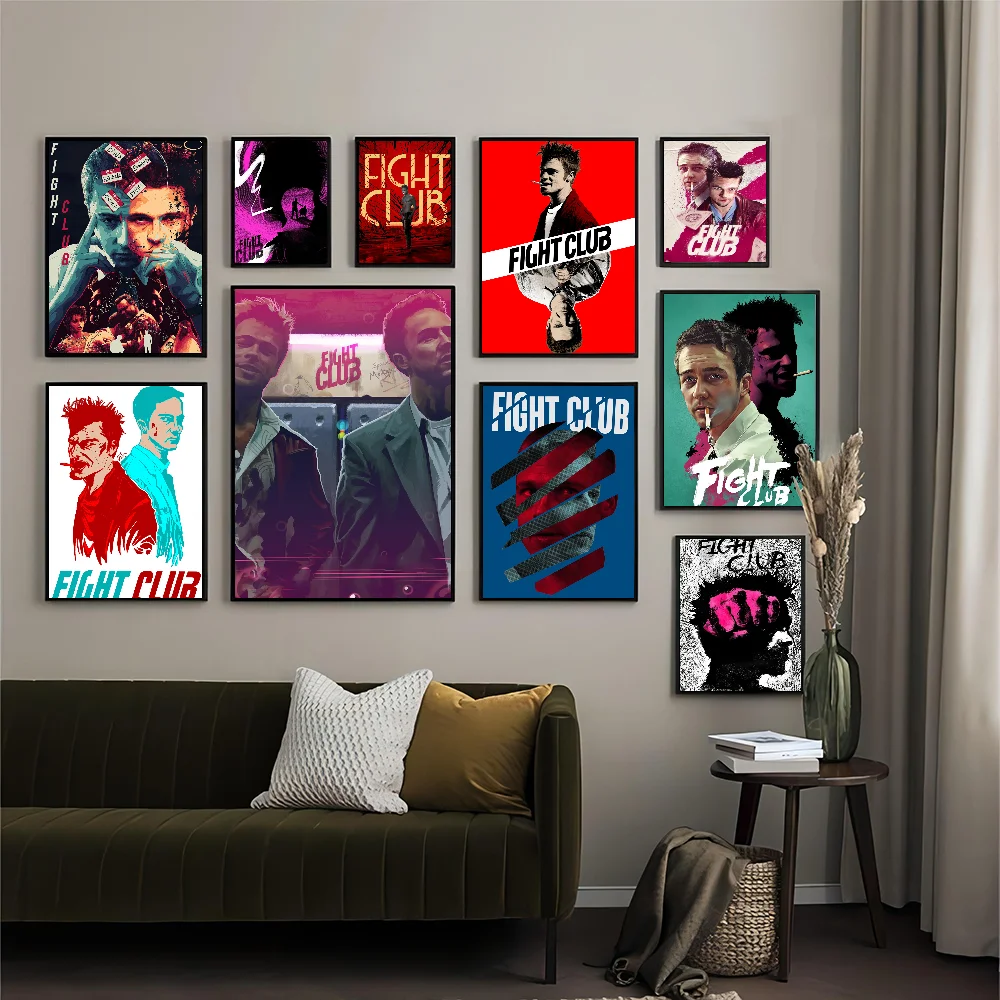 

Fight Club DIY Sticky Poster Fancy Wall Sticker For Living Room Bar Decoration Wall Decor