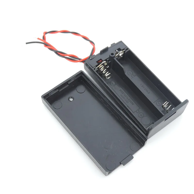 1pcs 5pcs 2AA 2XAA 3V 2x1.5v Black Battery Storage Case Box Holder Connector ON/OFF Switch With Lead Wire A07