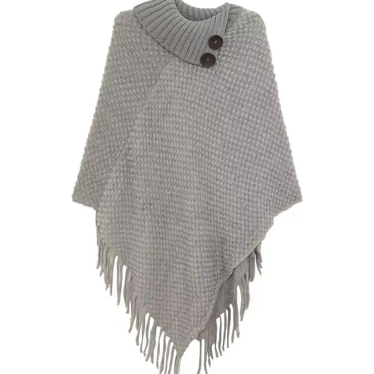 الكورية شال أنيق كيب القمم عادية فضفاض أنيق محبوك سترة المرأة الجمالية أبلى شرابة تصميم Y2k البلوز شيك