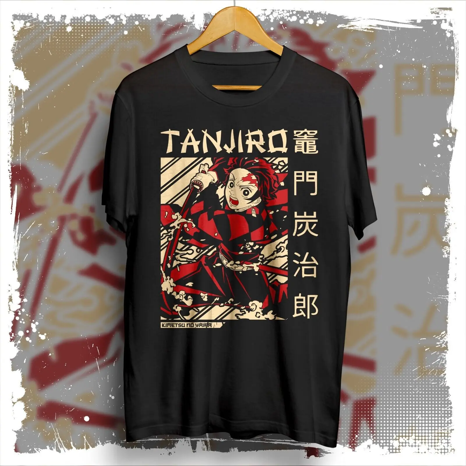 

Kamado Tanjiro anime graphic tees, Demon Slayer inspirated tshirt, anime shirt