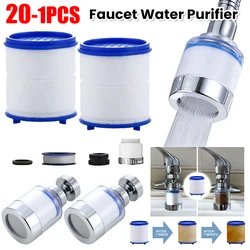 Faucet Filter Elements 360° Faucet Adapter Water Purifier Remove Impurities for Kitchen Bathroom Remove Chlorine Heavy Metals