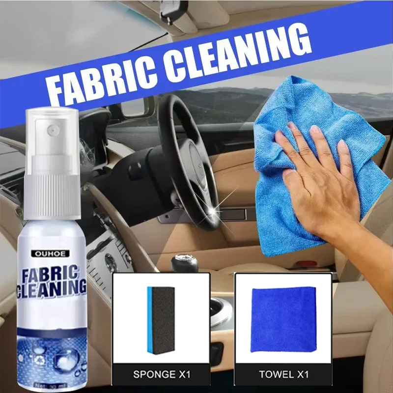 

Car Interior Cleaning Agent 2025 New Arrival Universal Cars Leather Fabric Water-free Clean Agents Auto Washing Tool Accessories