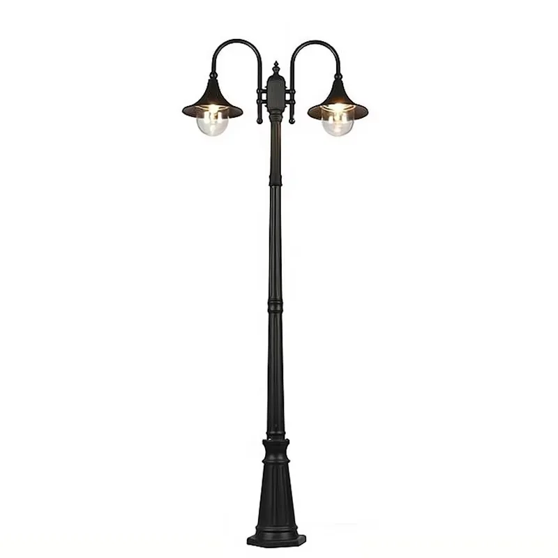 

DAWN 2-Head Outdoor LED Garden Lights European Retro Style Waterproof for Patio Driveway Landscape-IP65 Rating