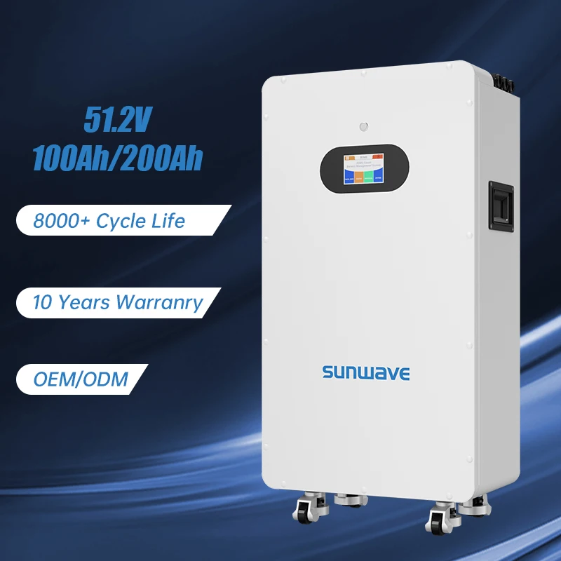 

LiFePO4 Batteries 8000 Cycles 5kWh 10kWh 51.2 V 48V 300Ah 100Ah 200Ah Lithium Ion Battery Solar Energy Storage System