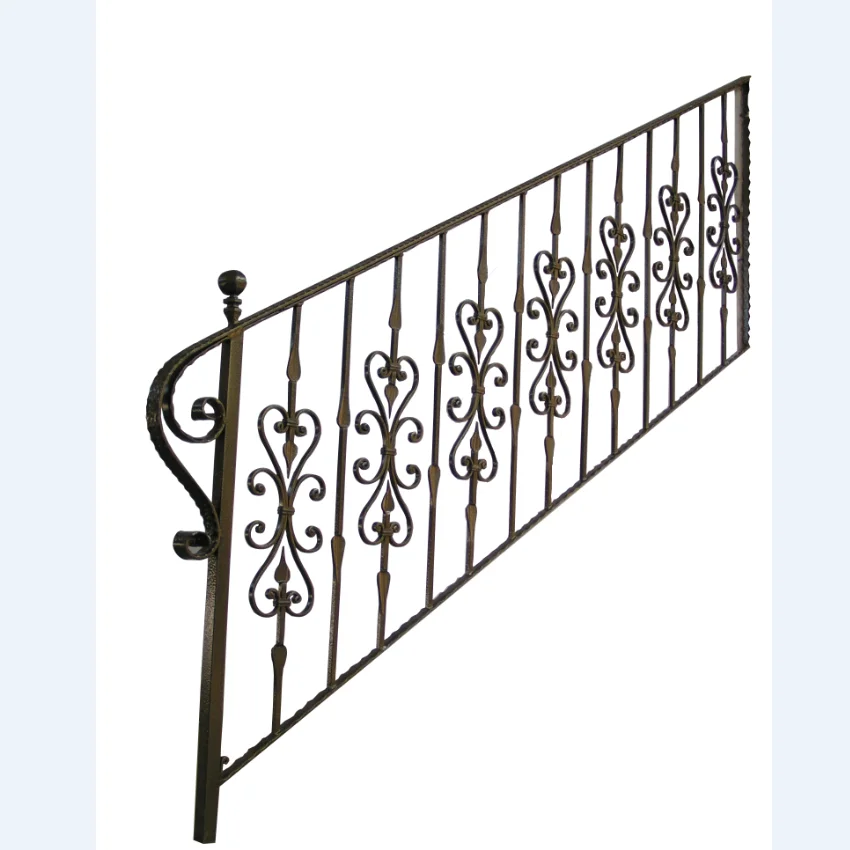 맞춤형 금속 난간 아연 도금 강철 금속 난간