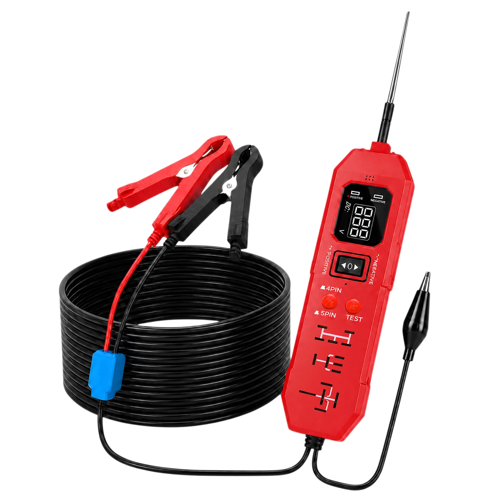 DW833 2 IN 1 Automotive Relay Tester Automotive Circuit Tester LED Indicator Universal 12V /24V Automotive Electronic Relay Test