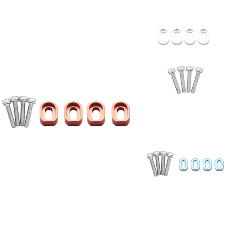 2023 Hot-4Pc For Aluminum Motor Mount Washers Shims & Stainless Steel Screws For RC CAR Part 1/5 Traxxas X-MAXX 8S 77086-4