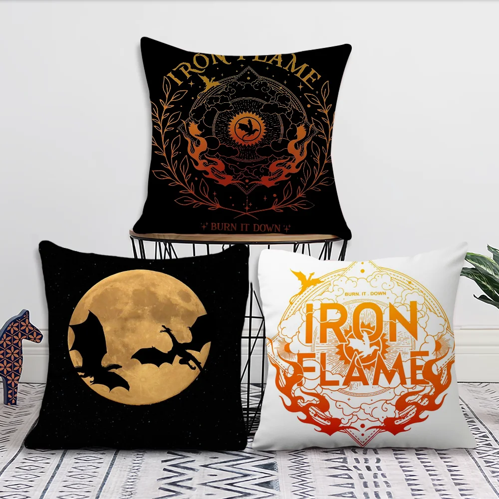 

Books F-Fourth Wing Iron F-Flame Decoration Room Home Sofa living Office Car Nordic Simplicity Pillow Cover