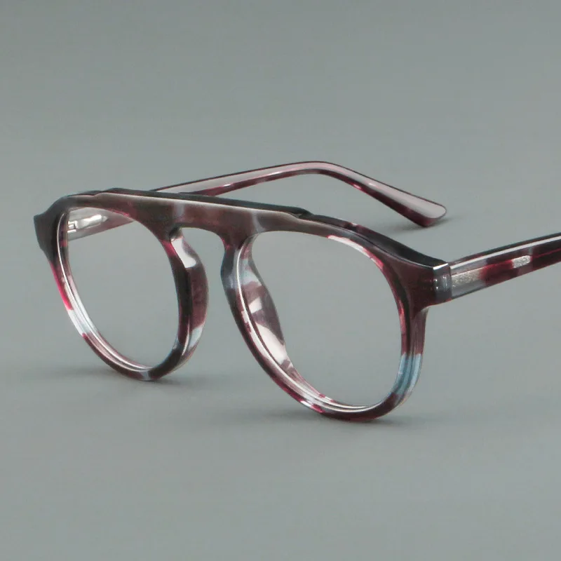 High Quality Acetate Square Glasses Frame Luxury Brand Designer Optical Eyewear For Men Women Unisex Prescription Ready Retro Vi