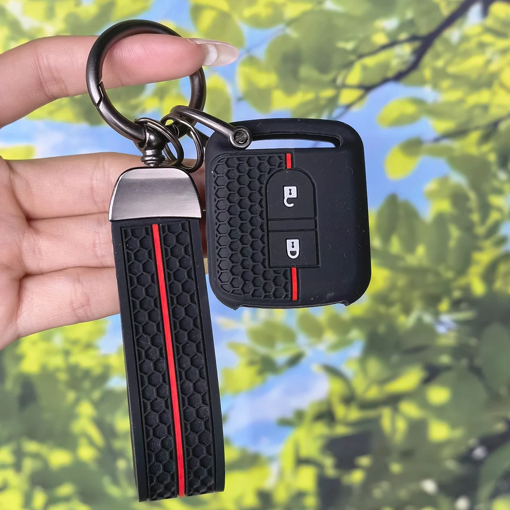 Silicone Car Key Case Fob Rubber Cover for Nissan Micra K12 Note Navara Qashqai J10 Primera Almera Sunny X-Trail Accessories