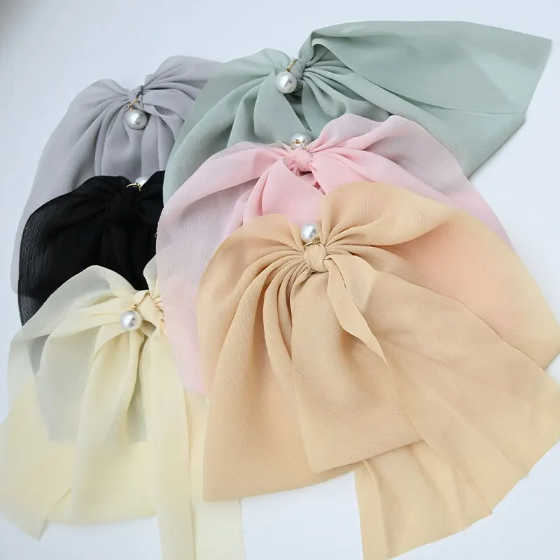 النسخة الكورية الجديدة المتضخم اللؤلؤ القوس دبوس الشعر القبعات الكورية الإنترنت المشاهير عودة مشبك للرأس دبوس الشعر مزاجه