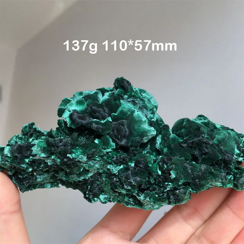 137g Rare Natural Velvet Malachite Mineral Specimen Collection Precious Crystal Cluster Home Decoration Gifts