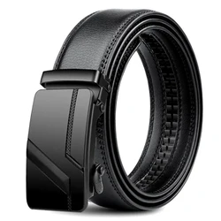 Alta calidad 105 150 140 130 160 170cm cinturón grande de talla grande para hombre cinturones de cuero PU negro con hebilla automática de aleación de lujo a la moda