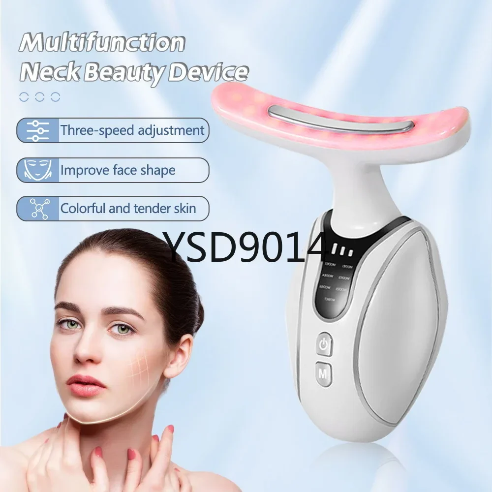 Neck beauty instrument, massage neck pattern instrument, 7-color introducer, vibration beauty instrument v face instrument