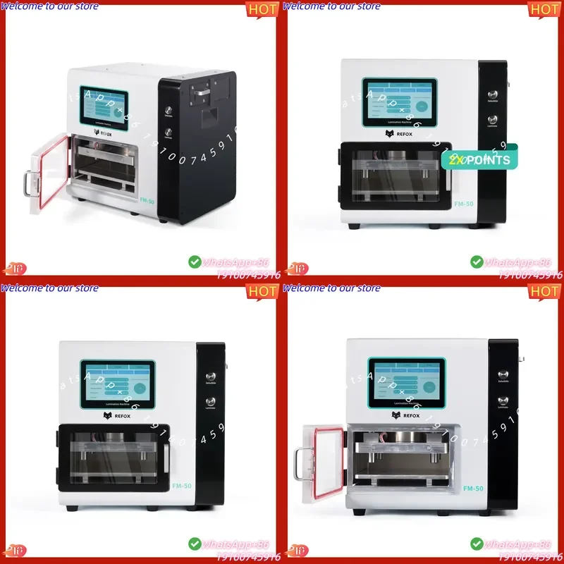 2026 FM-50 Curved Flat Screen Laminating Debubbling All-in-One Machine Large Cylinder Even Press Batch Phone LCD Debubbling