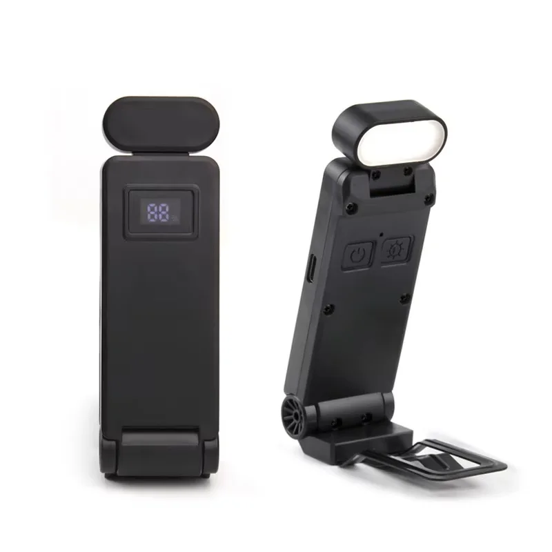 Clipe de carregamento usb luz leitura marcador luz dobrável clipe livro luz led lâmpada leitura mini lâmpada mesa proteção para os olhos livro lâmpada