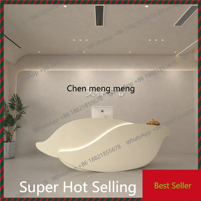 

Luxury Shop Modern Reception Desk Corner European Escritorio Office Furniture Minimalist Aesthetic Reception Desks Beauty Unique