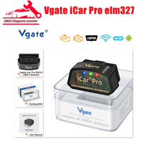 Vgate iCar Pro elm327 V2.3 OBD 2 OBD2 Car Auto diagnostic Scanner WIFI Bluetooth 4.0 for IOS Scan Tool ODB2 PK ELM 327 V1 5