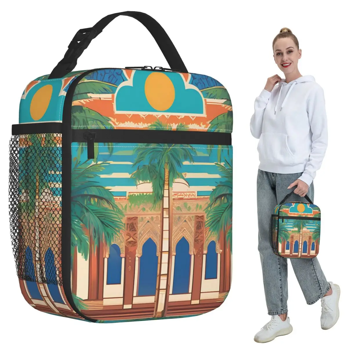 Palace Entrance Insulated Lunch Bag for Kids School Cooler Thermal Food Box Tote Leakproof Lunch Boxes Container