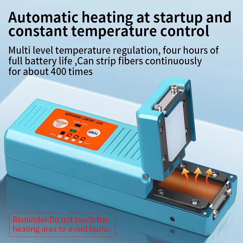 AUA-M9 FTTH Fiber Thermal Stripper Automatic Heating Stripper Tool Rechargeable Stripper for Fiber