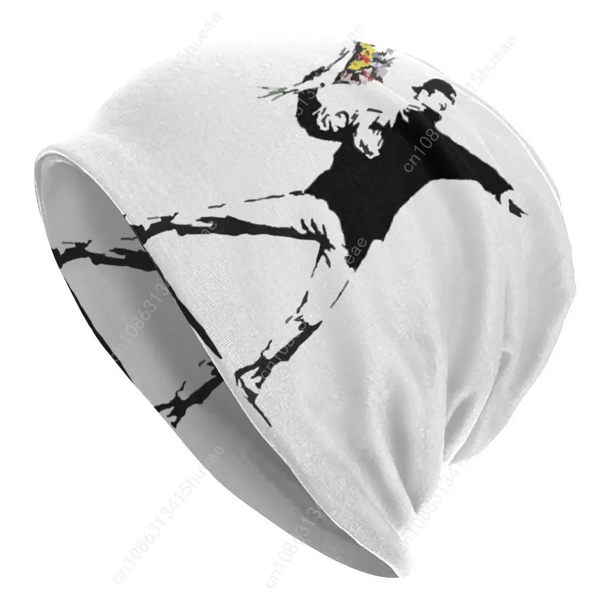 Cool Banksy Balloon Girl Skullies Beanies Men Women Winter Warm Slouchy Beanie Hat Street Pop Art Knit Bonnet Cap for Ski