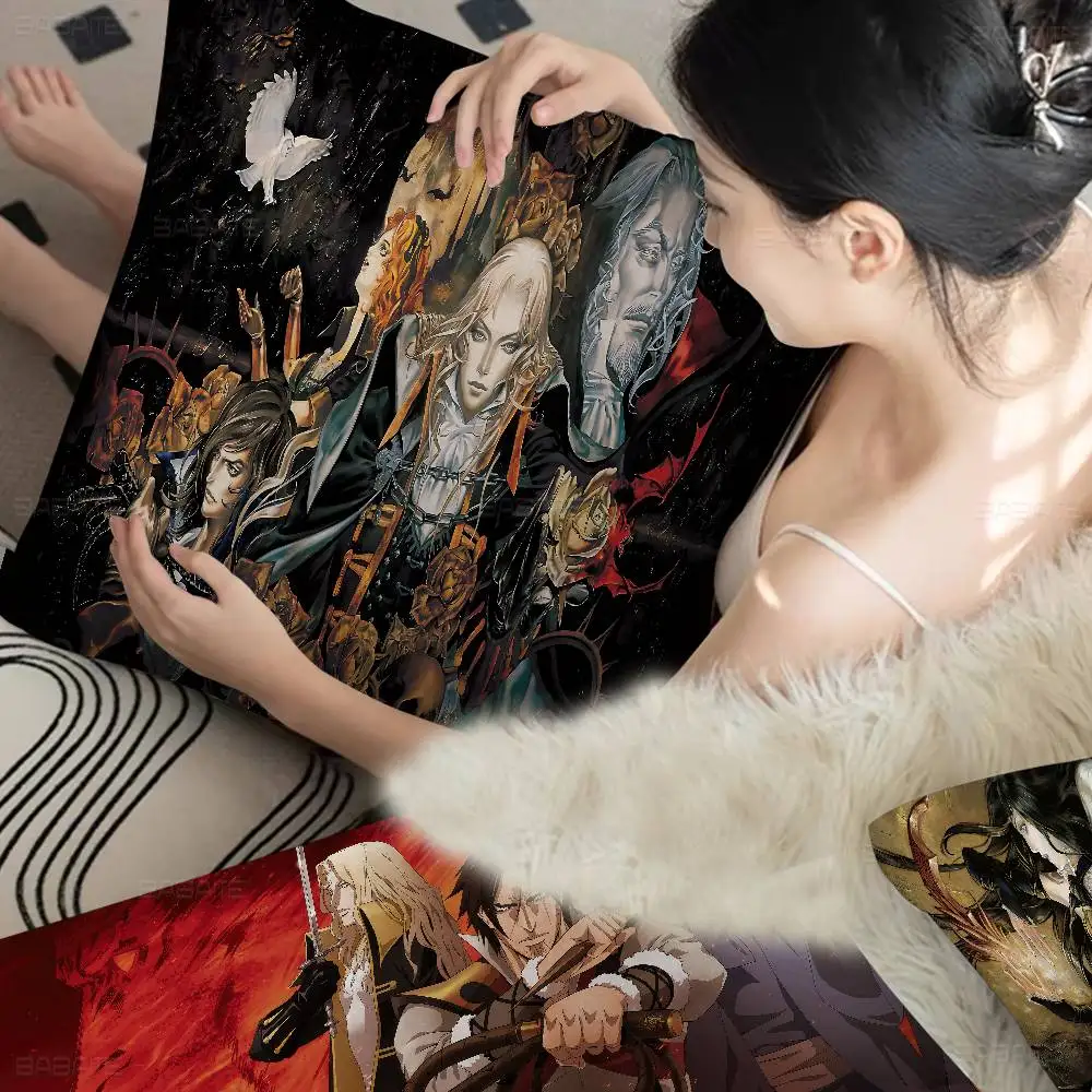 TV movie C-Castlevania 45*45cm Cushion Cover Pillow Cover Decor Pillowcase Home Pillowcase for Couch Pillow