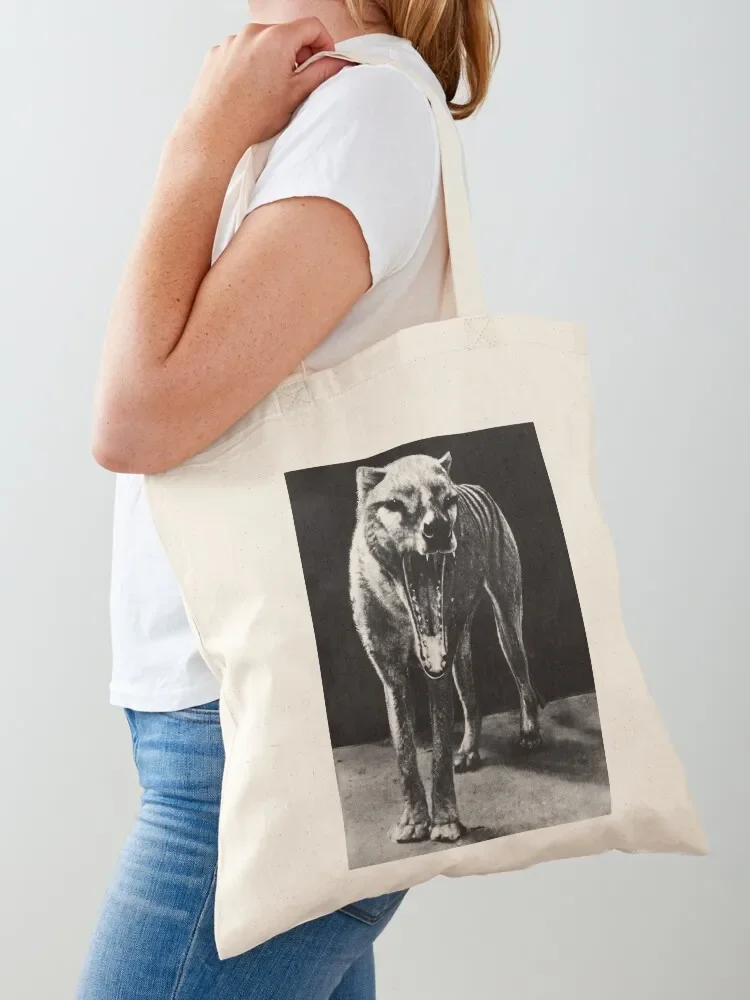 

Thylacine Tote Bag shopping bag Fabric bag tote bags aesthetic Customizable tote