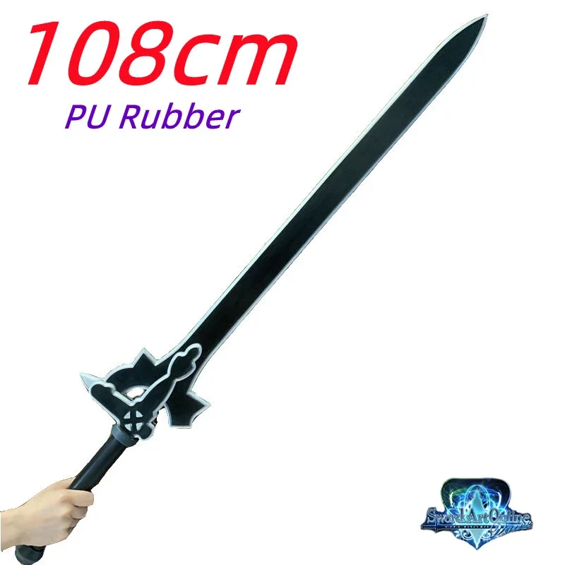 Sword Art Online 109cm Big Sword SAO Asuna Weapon Kirigaya Kazuto Elucidator Dark Repulser 1:1 Cosplay Model Toy Gift