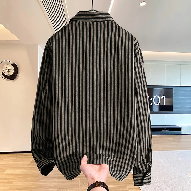 Mens Clothing Male Casual Shirt Men's Streetwear Blouse Fashion Shirt Spring Autumn Winter Streetdress Popular Elegant Hombre